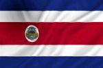 Vlag Costa Rica (met wapen) - 100x150cm Spun-Poly